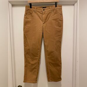 Talbots Corduroy Pants Womens Size 8 Straight Leg Neutral Fall Petite Office